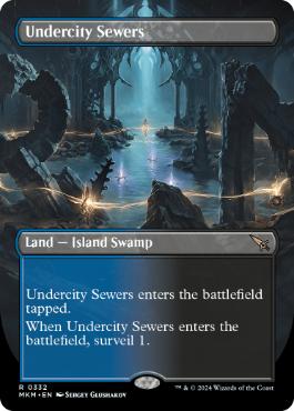 [332]【EN】【FOIL】■ボーダーレス■地底街の下水道/Undercity Sewers【MKM】[R][土地]