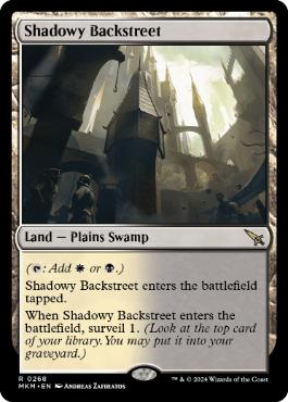 [268]【EN】薄暗い裏通り/Shadowy Backstreet【MKM】[R][土地]