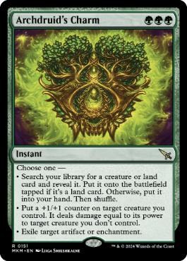 [151]【EN】【FOIL】大ドルイドの魔除け/Archdruid's Charm【MKM】[R][緑]