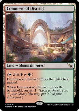 [259]【EN】【FOIL】商業地区/Commercial District【MKM】[R][土地]