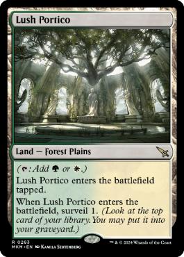 [263]【EN】【FOIL】草萌ゆる玄関/Lush Portico【MKM】[R][土地]