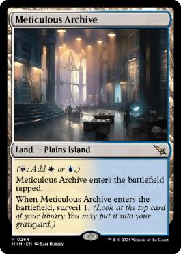 [264]【EN】【FOIL】行き届いた書庫/Meticulous Archive【MKM】[R][土地]