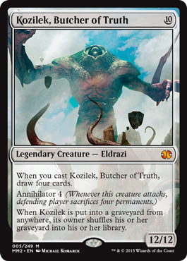 [005]【EN】【FOIL】真実の解体者、コジレック/Kozilek, Butcher of Truth【MM2】[M][無]