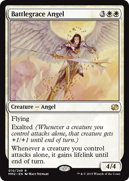[010]【EN】【FOIL】戦誉の天使/Battlegrace Angel【MM2】[R][白]
