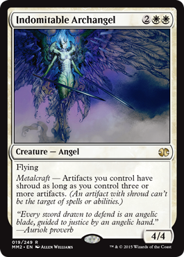 [019]【EN】【FOIL】不退転の大天使/Indomitable Archangel【MM2】[R][白]