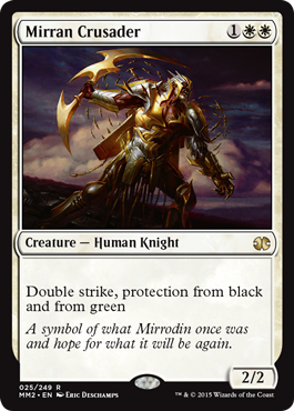[025]【EN】【FOIL】ミラディンの十字軍/Mirran Crusader【MM2】[R][白]