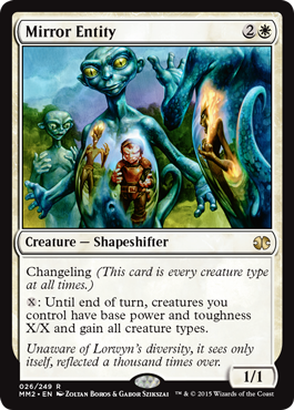 [026]【EN】【FOIL】鏡の精体/Mirror Entity【MM2】[R][白]