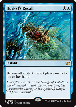 [048]【EN】【FOIL】ハーキルの召還術/Hurkyl's Recall【MM2】[R][青]