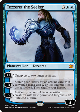 [062]【EN】【FOIL】求道者テゼレット/Tezzeret the Seeker【MM2】[M][青]