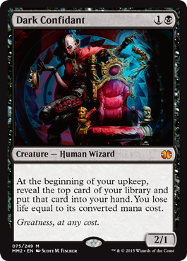 [075]【EN】【FOIL】闇の腹心/Dark Confidant【MM2】[M][黒]