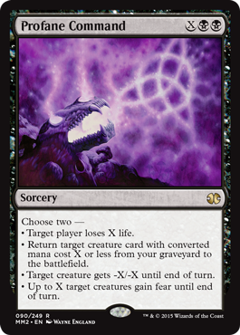 [090]【EN】【FOIL】不敬の命令/Profane Command【MM2】[R][黒]