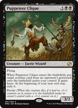 [091]【EN】【FOIL】くぐつ師の徒党/Puppeteer Clique【MM2】[R][黒]
