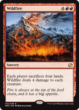 [134]【EN】【FOIL】燎原の火/Wildfire【MM2】[R][赤]