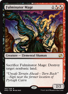 [195]【EN】【FOIL】大爆発の魔道士/Fulminator Mage【MM2】[R][多色]