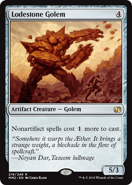 [219]【EN】【FOIL】磁石のゴーレム/Lodestone Golem【MM2】[R][茶]