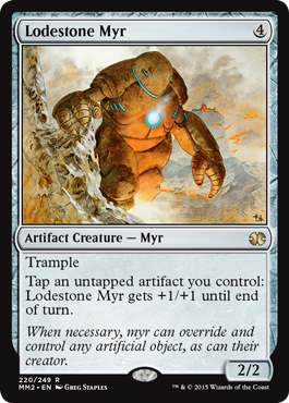 [220]【EN】【FOIL】磁石マイア/Lodestone Myr【MM2】[R][茶]