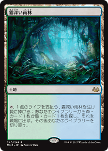 [240]【JP】霧深い雨林/Misty Rainforest【MM3】[R][土地]