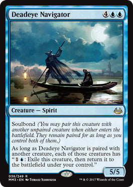 [036]【EN】【FOIL】狙い澄ましの航海士/Deadeye Navigator【MM3】[R][青]
