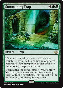 [139]【EN】【FOIL】召喚の罠/Summoning Trap【MM3】[R][緑]