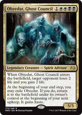 [178]【EN】【FOIL】幽霊議員オブゼダート/Obzedat, Ghost Council【MM3】[R][多色]