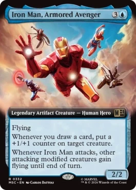 [332]【EN】■拡張アート■鎧纏いしアベンジャーズ、アイアンマン/Iron Man, Armored Avenger【MSC】[R][青]