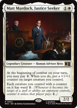 [602]【EN】【FOIL】正義の追求者、マット・マードック/Matt Murdock, Justice Seeker【MSC】[R][白]