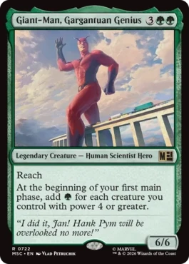 [722]【EN】【FOIL】知の巨人、ジャイアントマン/Giant-Man, Gargantuan Genius【MSC】[R][緑]