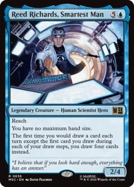 [636]【EN】【FOIL】史上最高の天才、リード・リチャーズ/Reed Richards, Smartest Man【MSC】[R][青]
