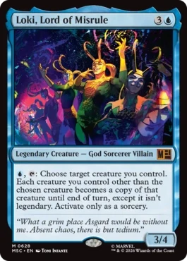 [628]【EN】【FOIL】無法の王、ロキ/Loki, Lord of Misrule【MSC】[M][青]