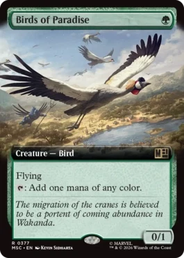 [377]【EN】■拡張アート■極楽鳥/Birds of Paradise【MSC】[R][緑]