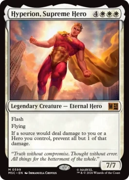 [599]【EN】【FOIL】至高のヒーロー、ハイペリオン/Hyperion, Supreme Hero【MSC】[M][白]