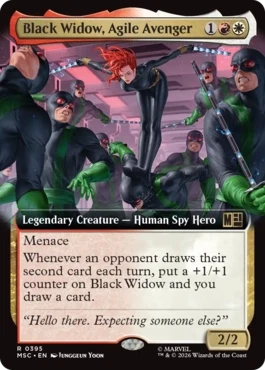 [395]【EN】■拡張アート■敏捷なるアベンジャーズ、ブラック・ウィドウ/Black Widow, Agile Avenger【MSC】[R][多色]