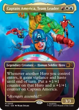 [005]【EN】■ボーダーレス■チームのリーダー、キャプテン・アメリカ/Captain America, Team Leader【MSC】[M][多色]