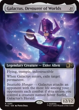 [291]【EN】■拡張アート■世界を喰らうもの、ギャラクタス/Galactus, Devourer of Worlds【MSC】[R][無]