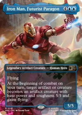 [501]【EN】■ボーダーレス■未来の先駆者、アイアンマン/Iron Man, Futurist Paragon【MSC】[R][青]