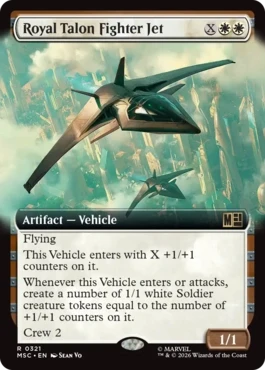 [321]【EN】■拡張アート■ロイヤル・タロン戦闘機/Royal Talon Fighter Jet【MSC】[R][白]