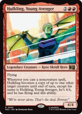 [689]【EN】【FOIL】ヤング・アベンジャーズ、ハルクリング/Hulkling, Young Avenger【MSC】[R][赤]