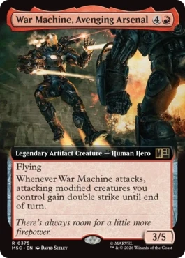 [375]【EN】■拡張アート■重武装のアベンジャーズ、ウォーマシン/War Machine, Avenging Arsenal【MSC】[R][赤]