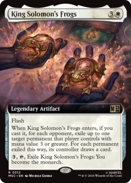 [312]【EN】■拡張アート■ソロモン王のカエル/King Solomon's Frogs【MSC】[R][白]