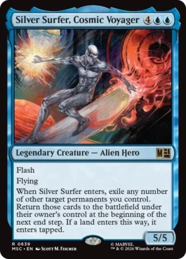 [639]【EN】宇宙の旅人、シルバーサーファー/Silver Surfer, Cosmic Voyager【MSC】[R][青]