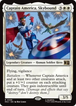 [588]【EN】空を翔ける、キャプテン・アメリカ/Captain America, Skybound【MSC】[R][白]