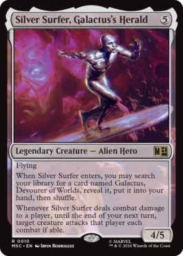 [010]【EN】ギャラクタスのヘラルド、シルバーサーファー/Silver Surfer, Galactus's Herald【MSC】[R][無]