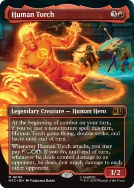 [003]【EN】【FOIL】■ボーダーレス■ヒューマン・トーチ/Human Torch【MSC】[M][赤]