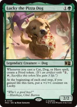 [726]【EN】ピザ犬ラッキー/Lucky the Pizza Dog【MSC】[R][緑]