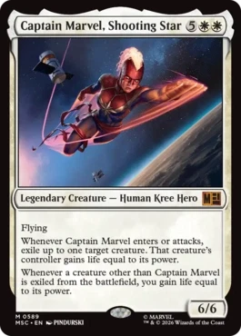 [589]【EN】流れ星、キャプテン・マーベル/Captain Marvel, Shooting Star【MSC】[M][白]