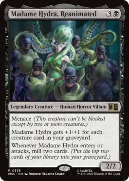 [538]【EN】蘇りし者、マダム・ヒドラ/Madame Hydra, Reanimated【MSC】[R][黒]