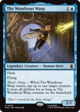 [084]【EN】【FOIL】ワンダラス・ワスプ/The Wondrous Wasp【MSH】[R][青]