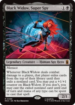 [089]【EN】スーパースパイ、ブラック・ウィドウ/Black Widow, Super Spy【MSH】[M][黒]