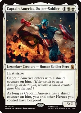 [009]【EN】スーパーソルジャー、キャプテン・アメリカ/Captain America, Super-Soldier【MSH】[M][白]