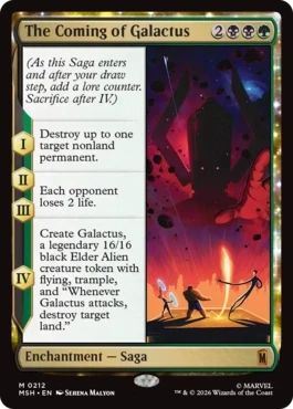 [212]【EN】【FOIL】ギャラクタス襲来/The Coming of Galactus【MSH】[M][多色]